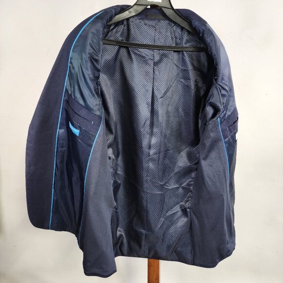 Van Heusen, NEW, Navy, 44R, Blazer, Slim Fit - Picture 3 of 5